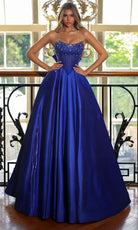 Alyce Paris 62134 - Strapless Ball Gown with Beaded Corset - detail view