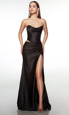 Alyce Paris 62149 - Strapless Corset Slit Gown - designer prom dress at Silhouette Dresses