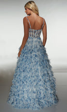 Alyce Paris 62182 - Floral Ruffle Ballgown with Beaded Bodice - view 4