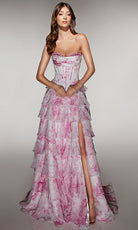 Alyce Paris 62192 - Strapless Corset Gown with Ruffle Skirt - view 10
