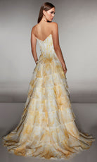Alyce Paris 62192 - Strapless Corset Gown with Ruffle Skirt - view 9