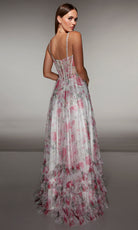 Alyce Paris 62202 - Floral Corset Gown with Ruffle Hem - view 6