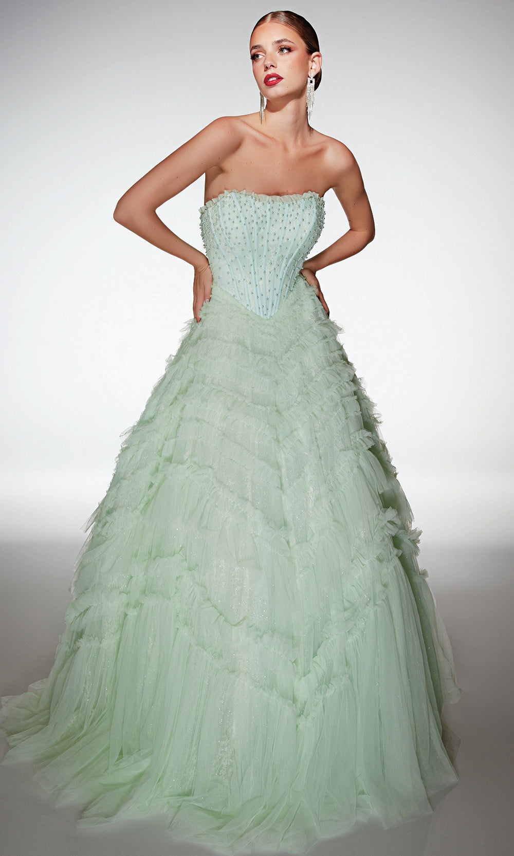 Alyce Paris 62208 - Strapless Beaded Ball Gown - view 4