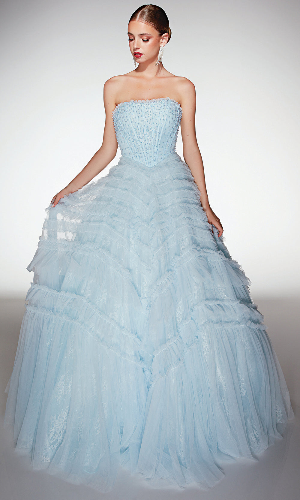 Alyce Paris 62208 - Strapless Beaded Ball Gown - view 5