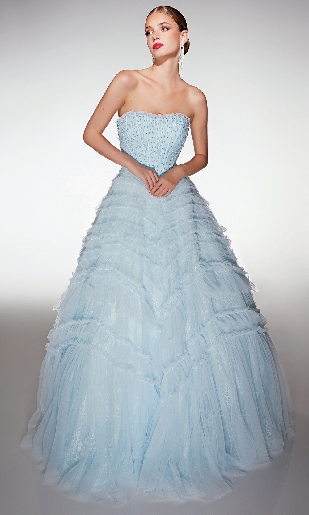 Alyce Paris 62208 - Strapless Beaded Ball Gown - view 7
