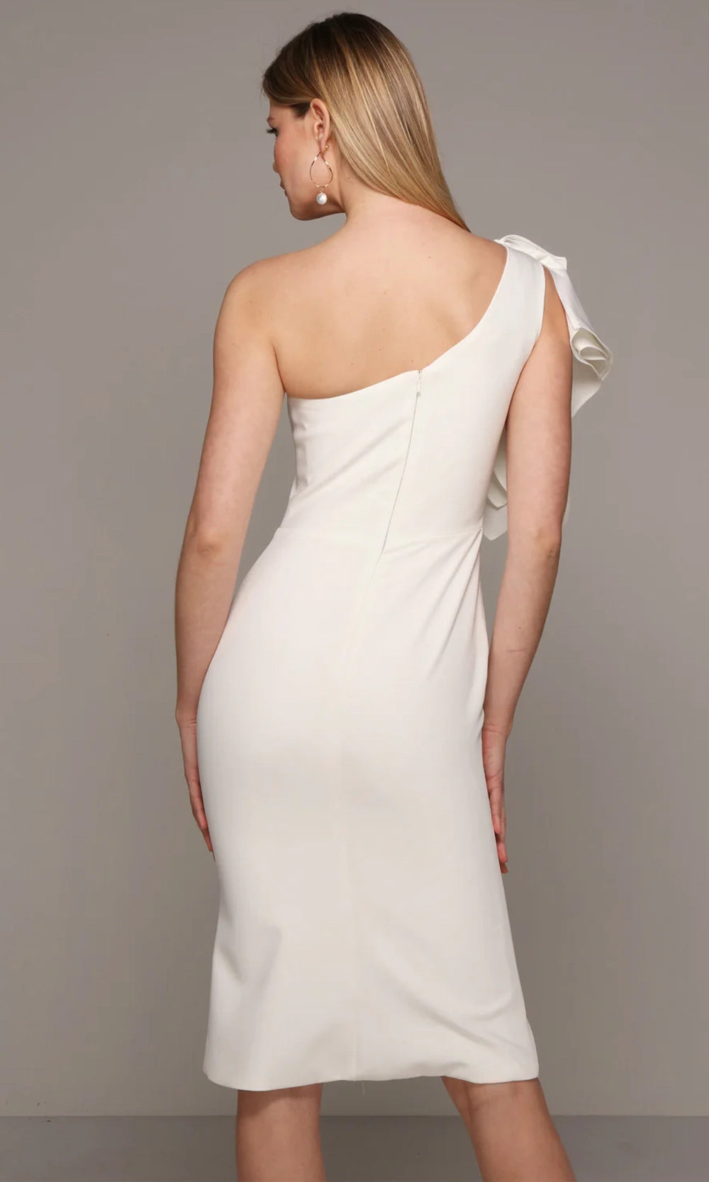 Alyce Paris 70005 - One Shoulder Knee Length Dress - view 6