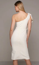 Alyce Paris 70005 - One Shoulder Knee Length Dress - view 6