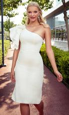 Alyce Paris 70005 - One Shoulder Knee Length Dress - view 10