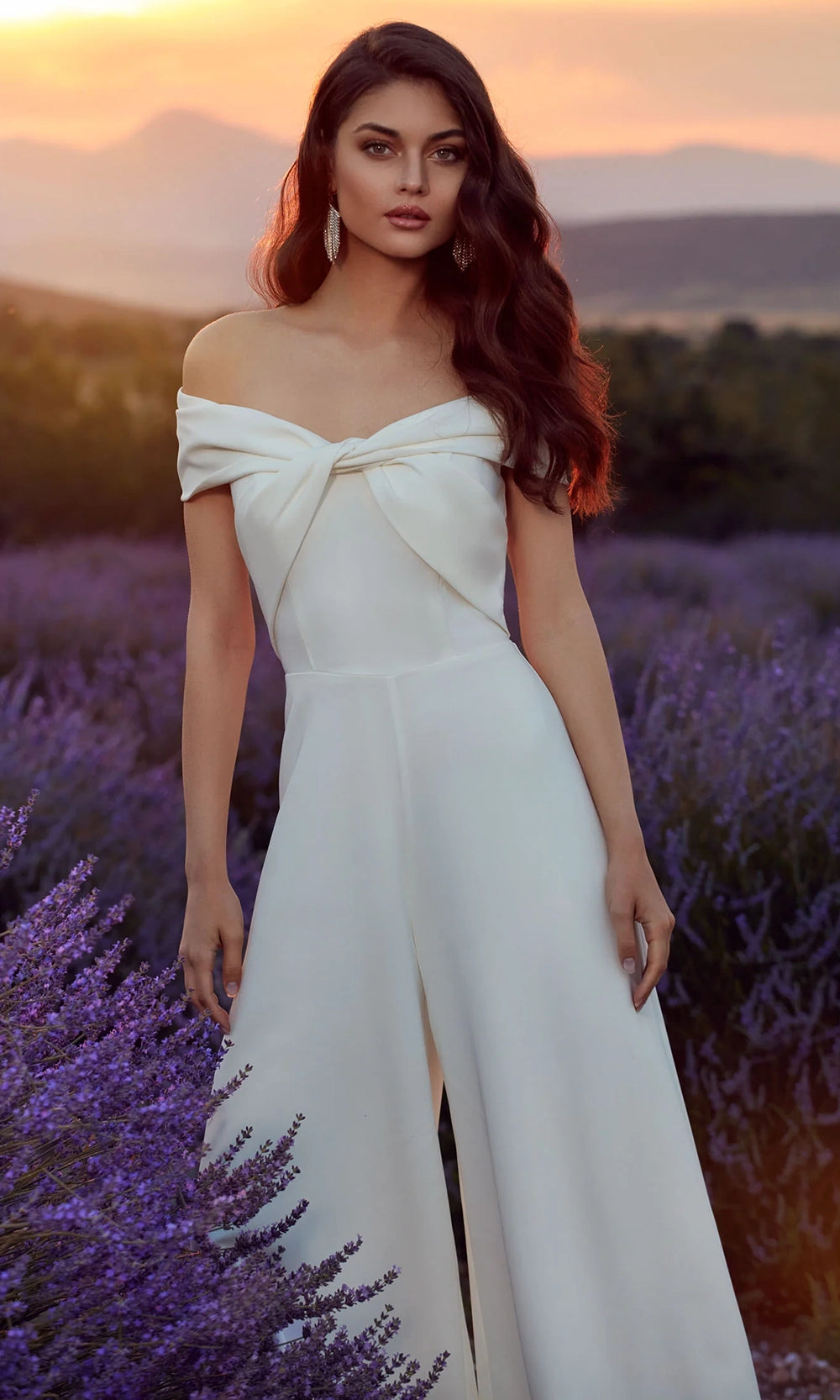 Alyce Paris 70013 - Off Shoulder Twist Front Formal Jumpsuit - view 4