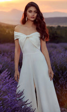 Alyce Paris 70013 - Off Shoulder Twist Front Formal Jumpsuit - view 4