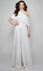 Alyce Paris 70019 - Draped Asymmetrical Evening Jumpsuit - view 4