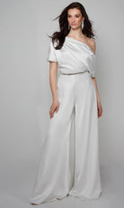 Alyce Paris 70019 - Draped Asymmetrical Evening Jumpsuit - view 6