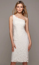 Alyce Paris 70029 - One Shoulder Sequin Lace Dress - designer formal gown at Silhouette Dresses
