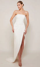 Alyce Paris 70042 - Asymmetric Hem Straight Neck Dress - designer formal gown at Silhouette Dresses