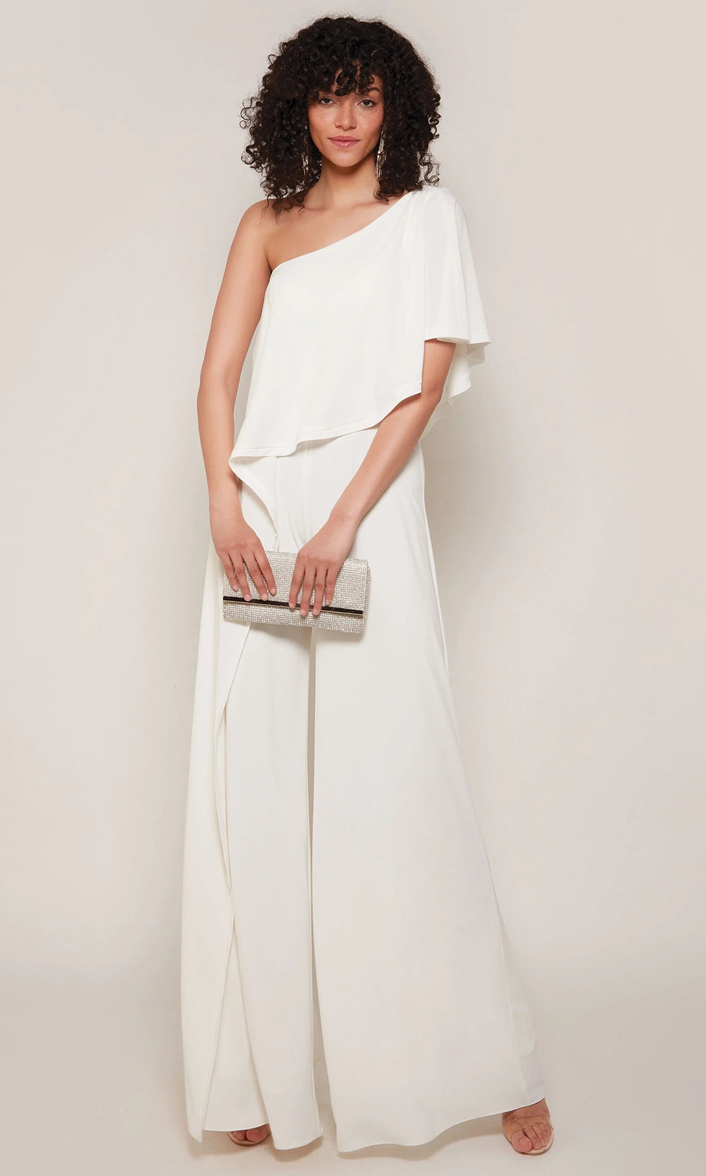 Alyce Paris 70049 - Flounce Bodice One Shoulder Jumpsuit - designer formal jumpsuit at Silhouette Dresses
