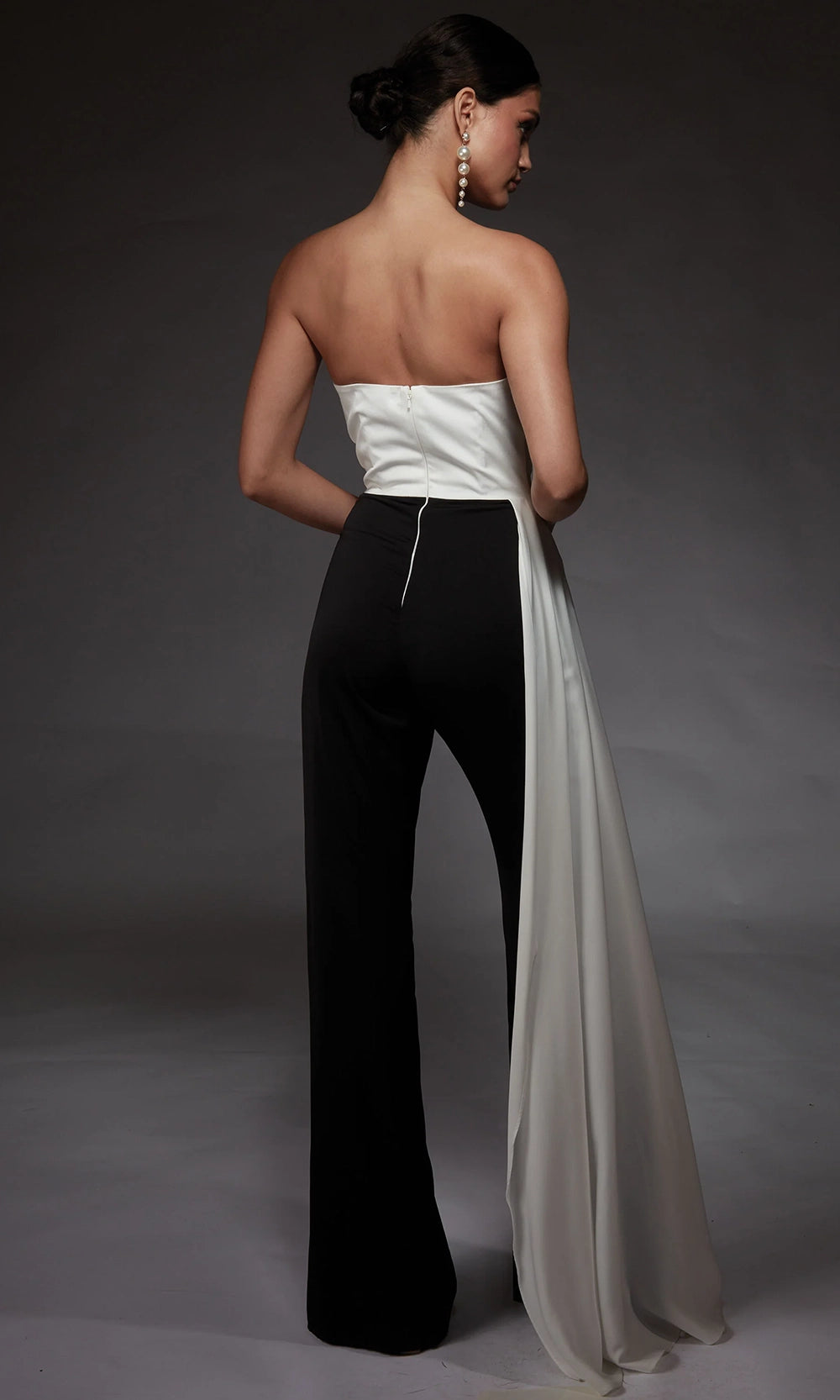 Alyce Paris 70050 - Strapless Satin Jumpsuit - view 5
