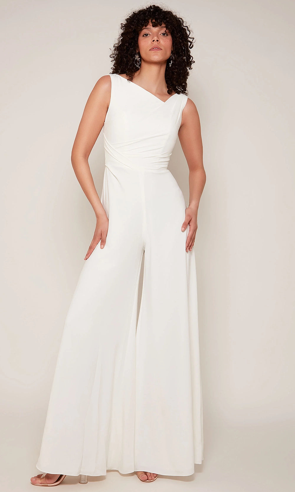 Alyce Paris 70052 - Sleeveless Satin Bridal Jumpsuit - designer formal jumpsuit at Silhouette Dresses