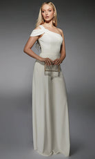 Alyce Paris 70066 - One Shoulder Elegant Jumpsuit - back view