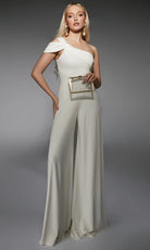 Alyce Paris 70066 - One Shoulder Elegant Jumpsuit - view 4