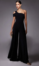 Alyce Paris 70066 - One Shoulder Elegant Jumpsuit - view 5