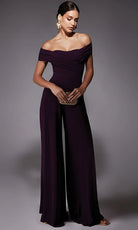 Alyce Paris 70067 - Ruched Off Shoulder Jumpsuit - designer prom dress at Silhouette Dresses