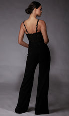 Alyce Paris 70074 - Illusion Lace Bodice Sleeveless Jumpsuit