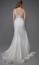 Alyce Paris 7016 - Illusion Lace Bodice Plunging V-Neck Gown - detail view