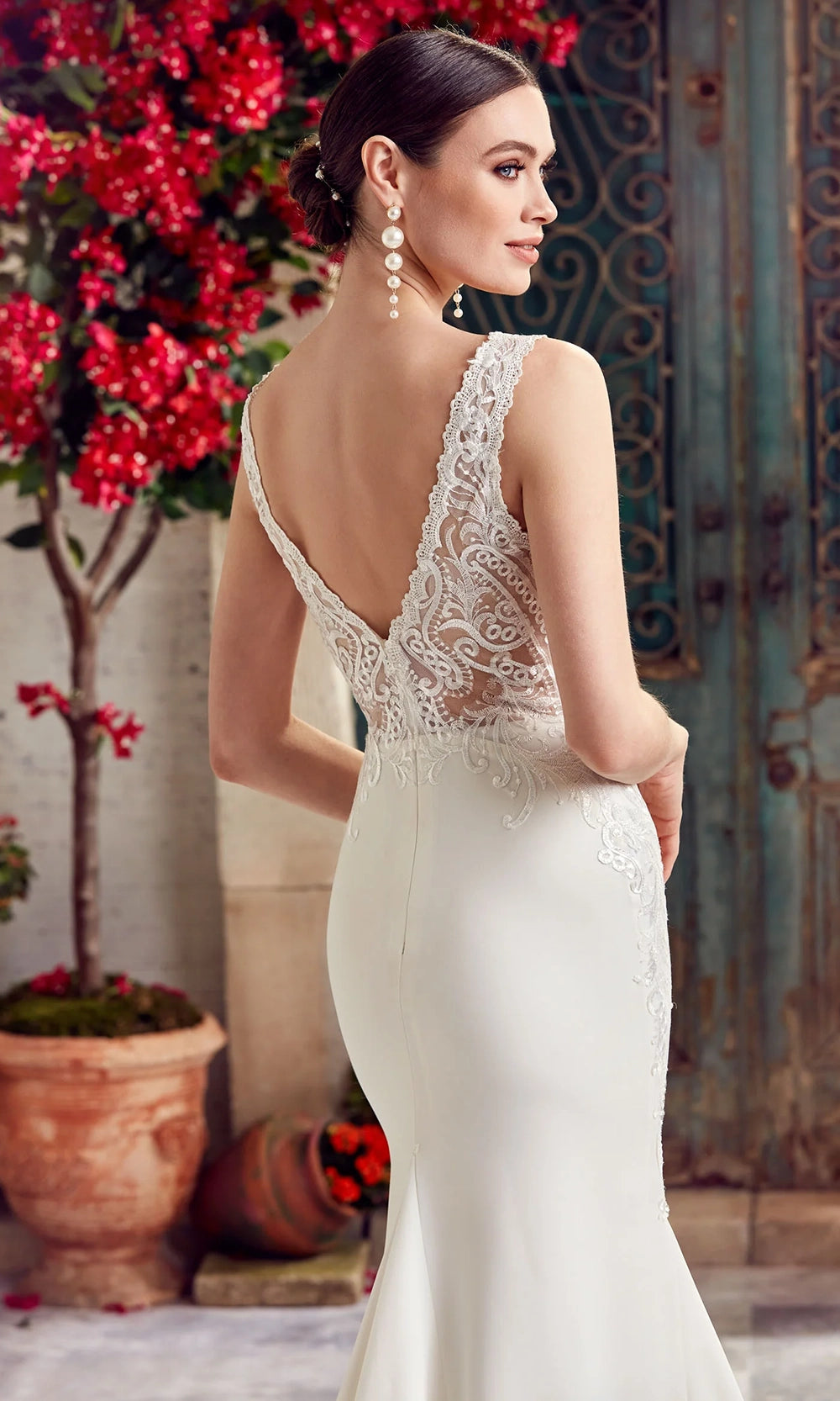 Alyce Paris 7016 - Illusion Lace Bodice Plunging V-Neck Gown - view 7