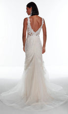 Alyce Paris 7017 - Illusion Lace Trumpet Bridal Gown