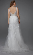 Alyce Paris 7017 - Illusion Lace Trumpet Bridal Gown