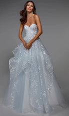 Alyce Paris 7041 - Strapless Lace-Up Back Tulle Ballgown - designer wedding dress at Silhouette Dresses