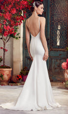 Alyce Paris 7051 - Sleek Satin Gown with Cowl Neckline - detail view