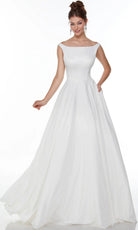 Alyce Paris 7054 - Button Back Perfect Satin A-Line Gown - designer wedding dress at Silhouette Dresses