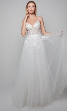Alyce Paris 7079 - A-line Bridal Ballgown with Embroidery - back view