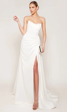 Alyce Paris 7093 - Strapless Wide V-Neck Wedding Dress - view 5