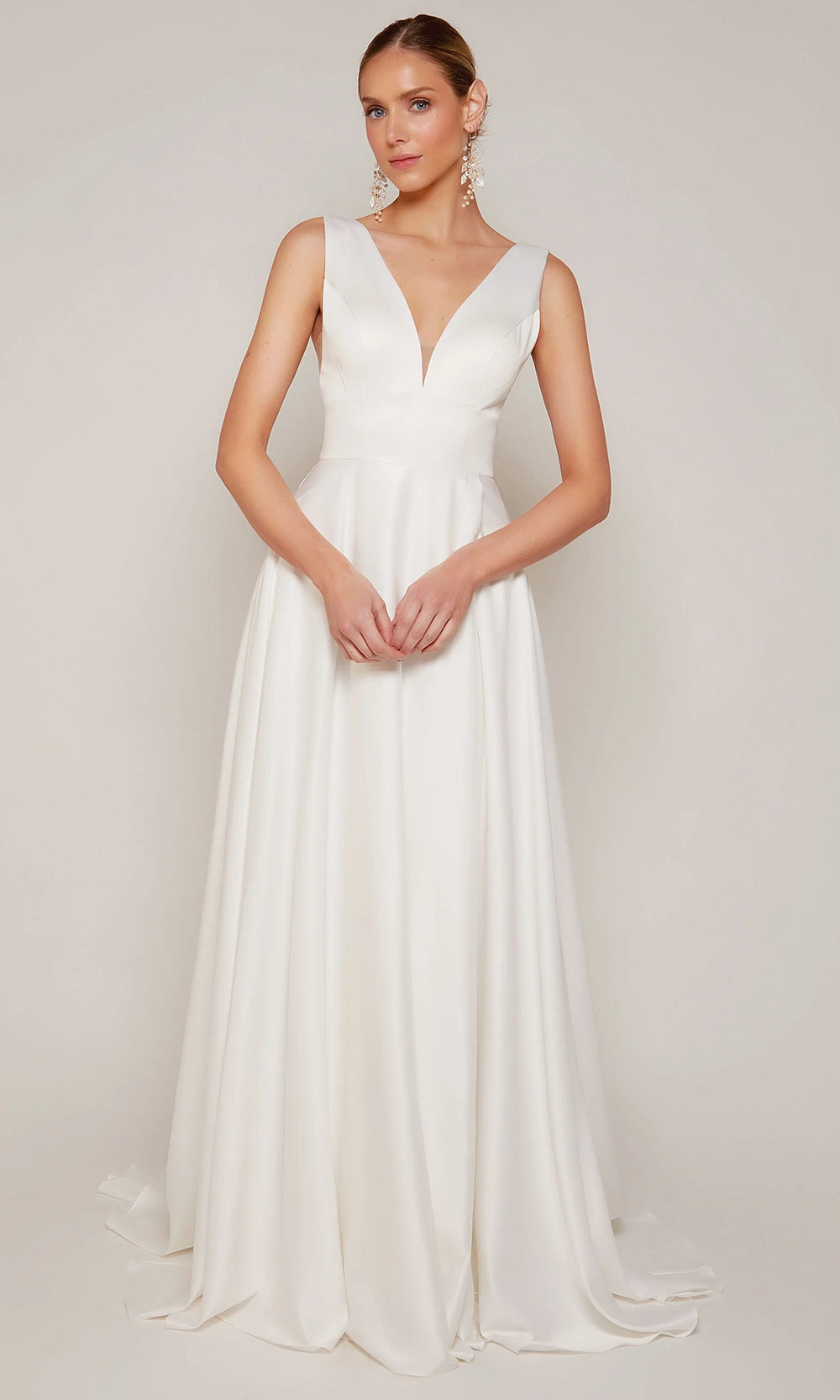 Alyce Paris 7096 - Classic V-Neck A-line Wedding Dress - designer wedding dress at Silhouette Dresses