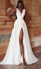 Alyce Paris 7096 - Classic V-Neck A-line Wedding Dress - detail view