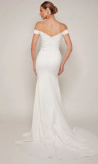 Alyce Paris 7098 - Sleek Off Shoulder Trumpet Dress