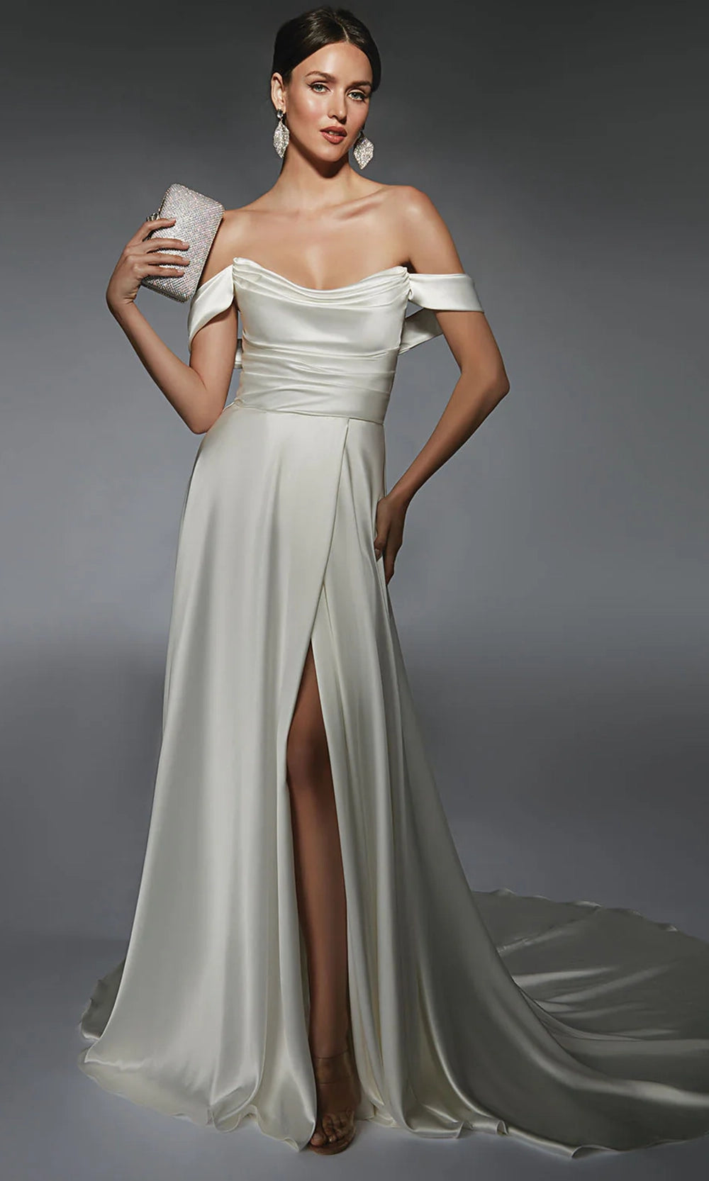 Alyce Paris 7107 - Strapless A-line Perfect Satin Gown - designer wedding dress at Silhouette Dresses