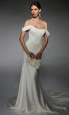 Alyce Paris 7109 - Strapless Corset Scoop Neck Bridal Gown - view 4