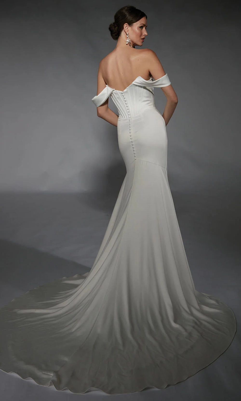 Alyce Paris 7109 - Strapless Corset Scoop Neck Bridal Gown - detail view
