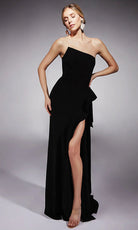 Alyce Paris 7114 - Strapless Asymmetric Neck Evening Dress - designer evening gown at Silhouette Dresses
