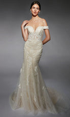 Alyce Paris 7118 - Off Shoulder Lace Fit and Flare Gown - designer wedding dress at Silhouette Dresses