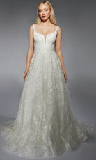 Alyce Paris 7123 - Scoop Sequin Embroidered A-Line Gown - designer wedding dress at Silhouette Dresses