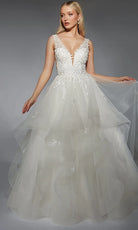 Alyce Paris 7126 - Illusion Scoop Back Layered Ballgown