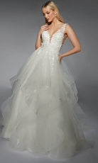 Alyce Paris 7126 - Illusion Scoop Back Layered Ballgown