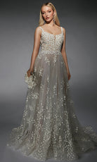 Alyce Paris 7132 - Floral Appliqued A-line Bridal Gown - designer wedding dress at Silhouette Dresses