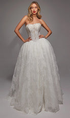 Alyce Paris 7149 - Lace Ballgown with Corset Bodice - view 4