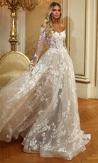 Alyce Paris 7150 - Printed Ruffle Corset Ballgown - designer wedding dress at Silhouette Dresses