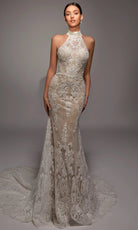 Alyce Paris 7159 - Lace Mermaid Bridal Gown - back view